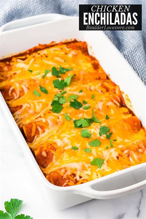 Hearty Filling Easy Chicken Enchiladas Are Packed With Tender Chicken