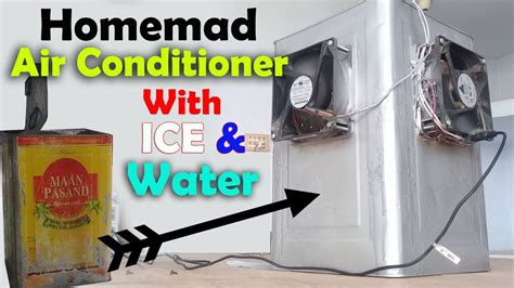 Homemade Air Conditioner With Ice And Fan Diy Air Conditioner How