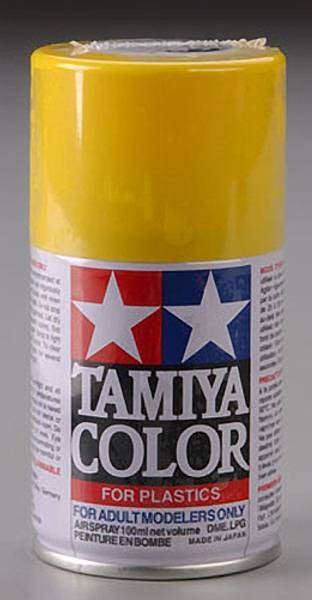 TS-16 Tamiya Lakk Spray Plast Yellow 100ml - Løten RC Shop AS