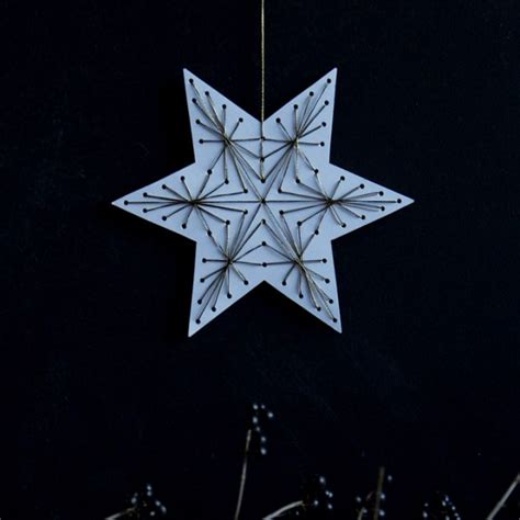 By Blikfang Diy Christmas Star String Art