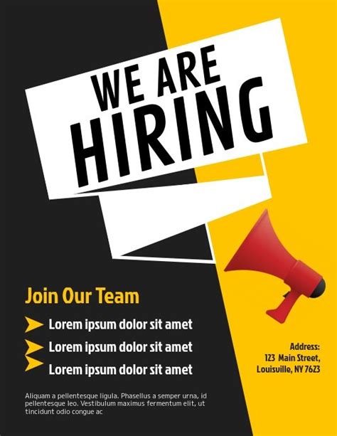 we are hiring flyer hiring poster recruitment poster design we are hiring