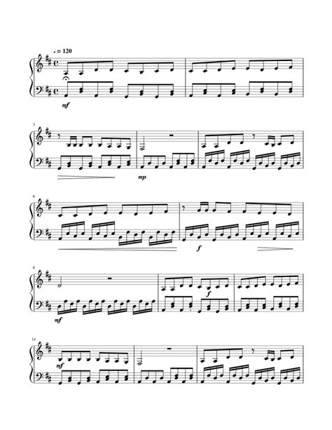 Cesarica Violina Note Sheet Music For Piano Solo
