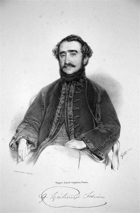 Count István Széchenyi Lithography By Franz Eybl 1842