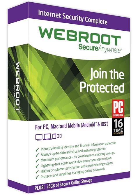 Webroot Secureanywhere Complete 1 Año 1 Dispositivo Última Versión