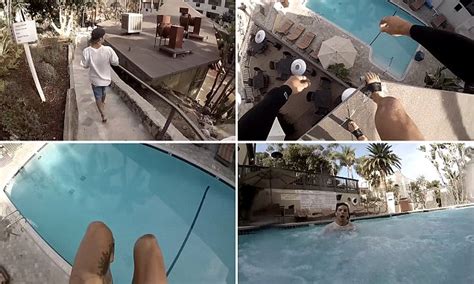 Daredevil Posts YouTube Footage Of Heart Stopping Jump Into Hotel Pool