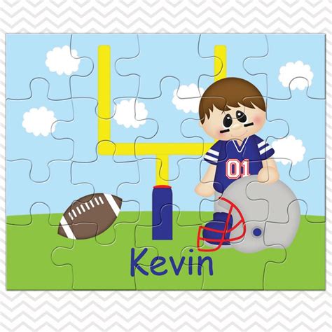 Football Personalized Puzzle Personalized Football Puzzle