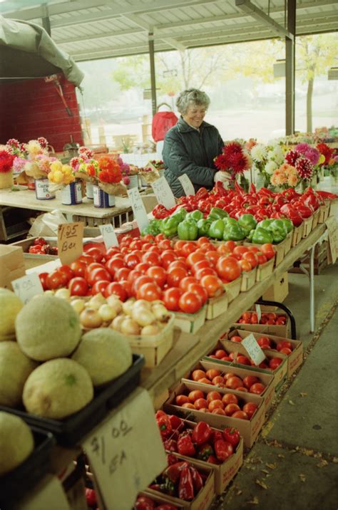 Fresh Produce At The Ann Arbor Farmers Market October 1992 Ann Arbor