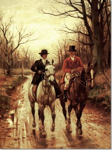 John Sanderson Wells Going Out Foxhunting Painting Hunting Art