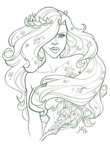 Sexy Poison Ivy Coloring Coloring Pages