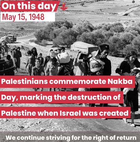 75th Anniversary Of Nakba Day Monday 15th May 2023 The Daily Blog