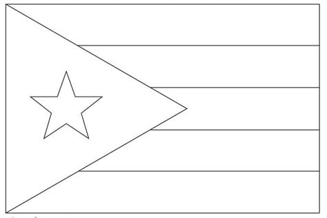 Dibujos De Bandera De Puerto Rico Imprimible Gratis Para Colorear Para