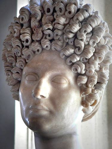 Portrait Of A Woman Of The Flavian Period Marble Possibly Flickr
