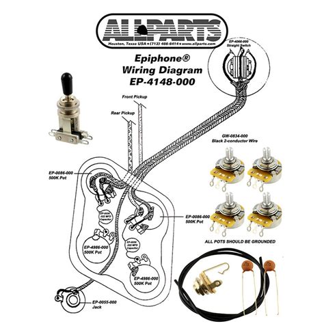I'm on the hunt for the stock wiring diagram for an i'm on the hunt for the stock wiring diagram for an epiphone les paul. WIRING KIT-EPIPHONE® Les Paul Complete with Schematic Diagram Pots, Switch, Wire | eBay