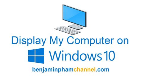 How To Display My Computer On Windows 10 Desktop This Pc Youtube