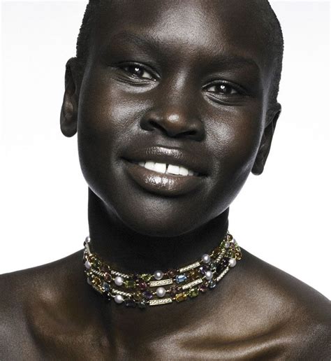 alek wek african super model south sudan black beauties women beautiful black women