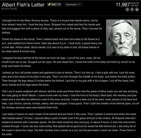 Albert Fish Letter To Parents