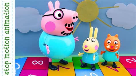 Hopscotch Peppa Pig Toys Stop Motion Animation New Episodes 2018