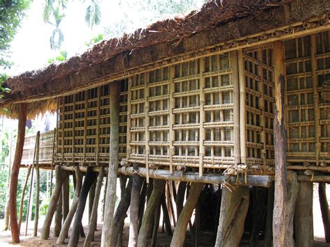 Garo Bamboo House From Meghalaya Direct Create Community Medium