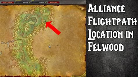 Classic Wow Felwood Flight Point Alliance Konsole