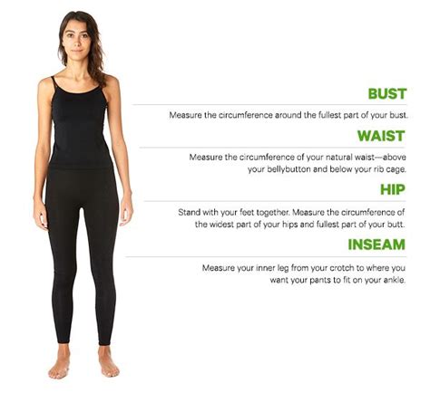 How To Measure Womens Sizing Chart Infographic Women Pants Size