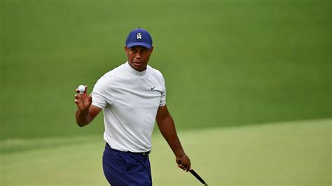 Masters Champion Tiger Woods Acknowledges The Patrons On The No 10