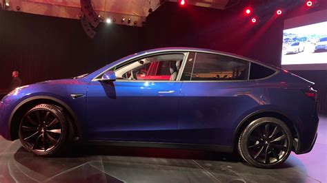 Tesla Model Y Revealed Elon Musk Unveils Electric Suv