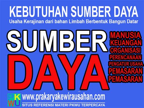 10 ekor ikan gurami @ rp. Faktor Sumber Daya Usaha Kerajinan dari bahan Limbah ...