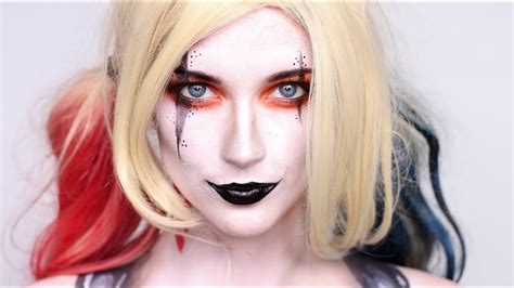 Harley Quinn Arkham Knight Inspired Makeup Tutorial Youtube