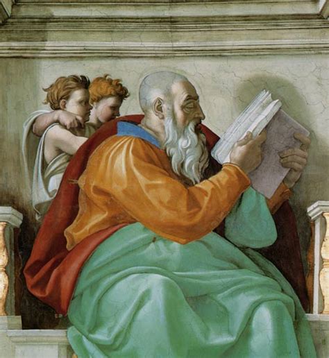 Zacharias Part A Sistine Chapel Detail As Art Print Or Hand Painted Oil