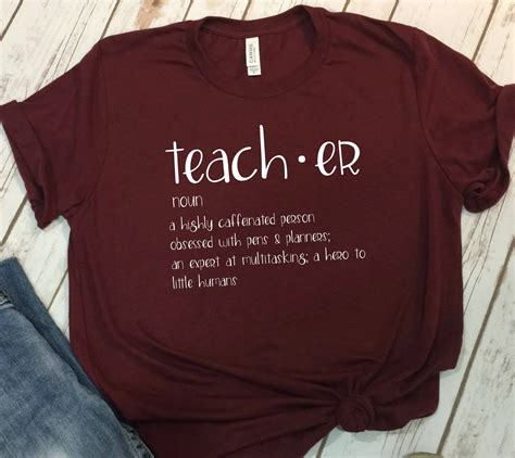 2019 Teacher Definition Shirt Cute Teacher Shirts Back To School Tees