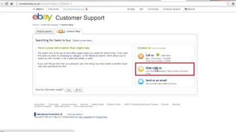 Live chat ebay customer support