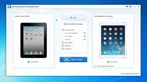 In the second method, we are going to be focusing around fonetrans and are going to be showing you how you can take advantage of this program and use it to transfer video to ipad without itunes. How to Transfer Data from Old iPad to iPad air - YouTube