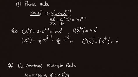 Calculus 12 Differentiation Rules Youtube