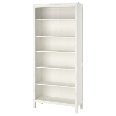 Ikea Hemnes Bookcase White Stain Solid Wood Has A Natural Feel