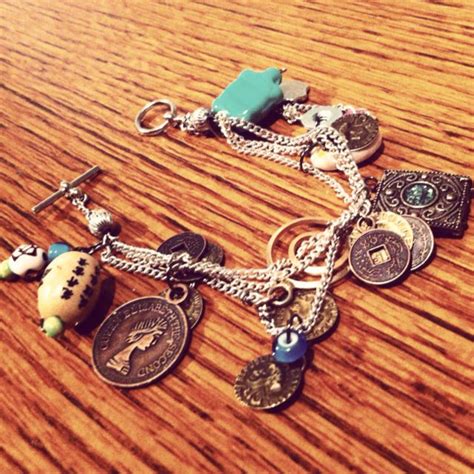 4.9 out of 5 stars. DIY charm bracelet made by sister friend | Diy charm ...