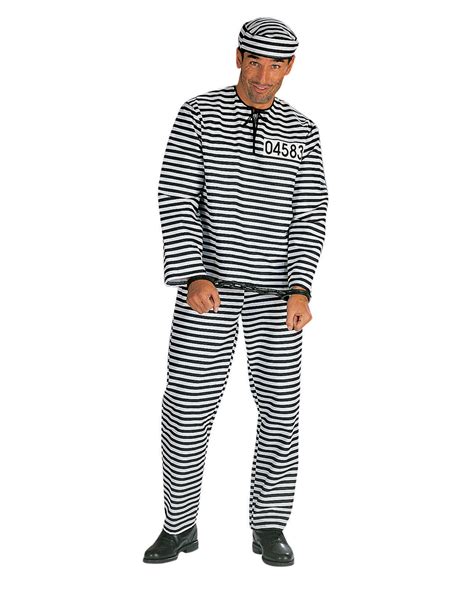 Convict Costume Prisoner Costume Horror