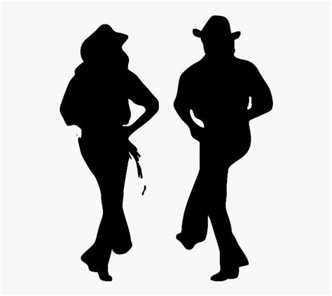 Country Line Dancing Silhouette Free Transparent Clipart Clipartkey