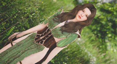 Amber High Poly Female Preset 髪顔体 Skyrim Special Edition Mod
