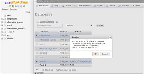 How To Delete Mysql Database Globotech
