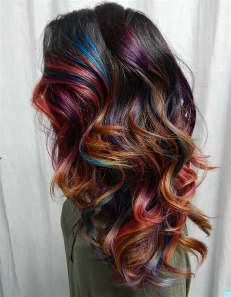 Multi Color Hair Ideas Examples And Forms