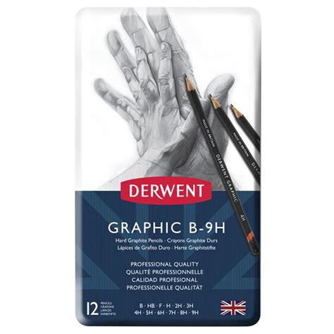 Derwent Graphic Hard 12 Pencil Tin Jarrold Norwich