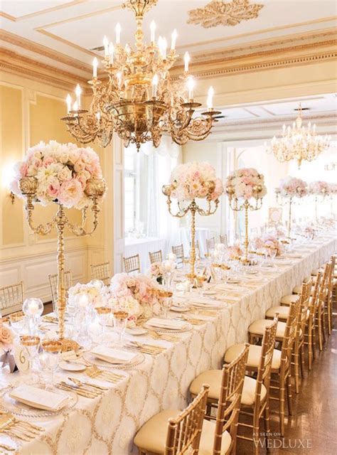 White Gold Wedding Decorations