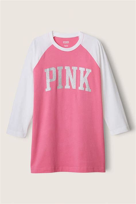 Buy Victorias Secret Pink Campus Baseball T Shirt From The Victorias Secret Uk Online Shop