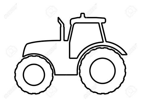 Tractor Drawing Outline At Getdrawings Free Download
