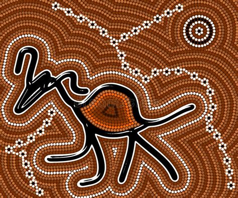 Aboriginal Art Dot Painting Animals