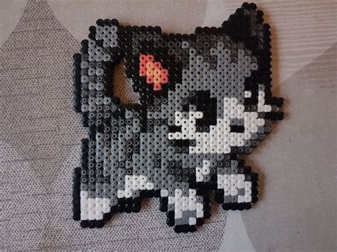 Cats Perler Beads Etsy Perler Bead Art Perler Beads Diy Perler Beads