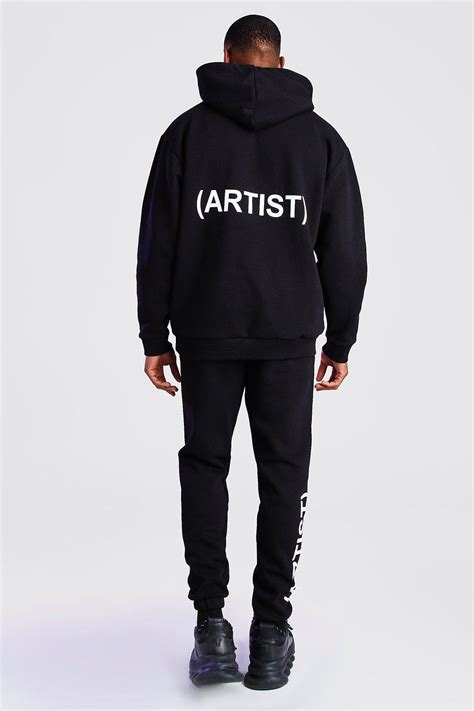 Boohooman Oversized Official Artist Print Hoodie In Black For Men Lyst