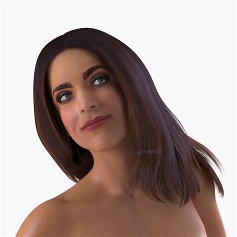 Nude Woman On Knees Pose 3D Model 199 3ds Blend C4d Fbx Ma Obj