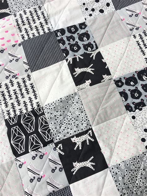 Free Super Easy Black And White Quilt Pattern Brooklyn Craft Company