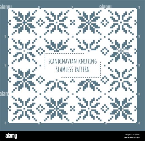 Scandinavian Knitting Seamless Pattern Design Stock Vector Image And Art